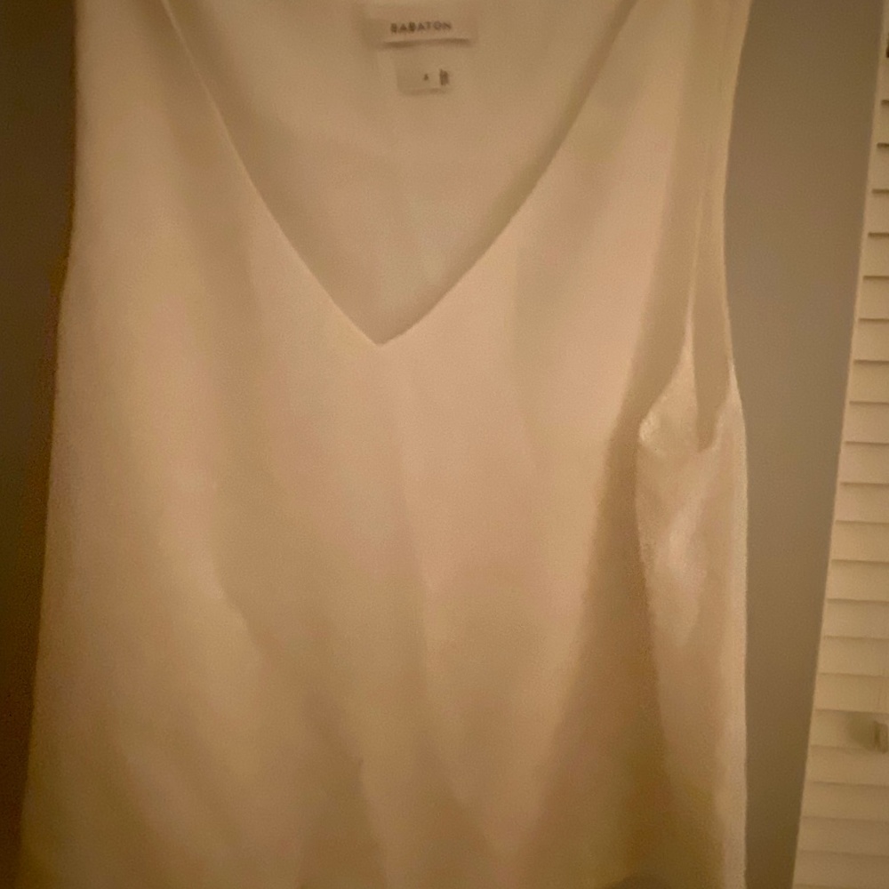 Babaton white tank - silky material